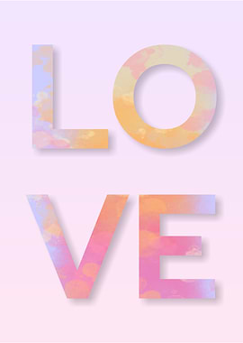 Love Cloud Art Print