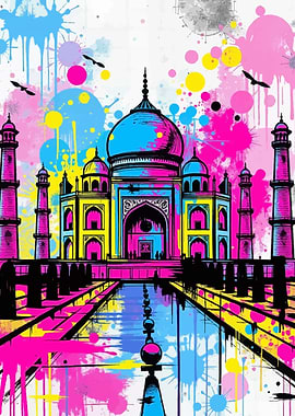 Taj Mahal Pop Art