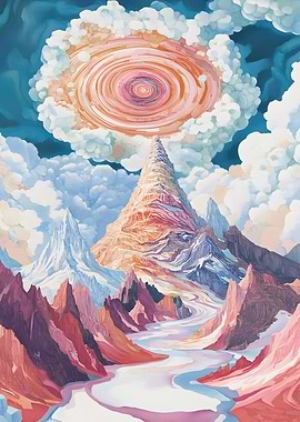 A glass mountain holds Poster Art