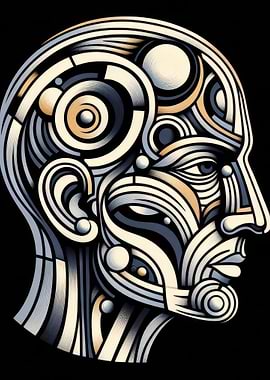 Abstract Human Head