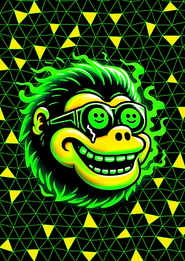 Neon Monkey Green