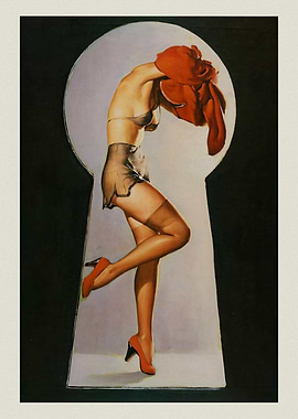 Pinup Girl Keyhole
