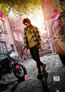 Darling Prabhas in Romantic Style Walk, Fan Art