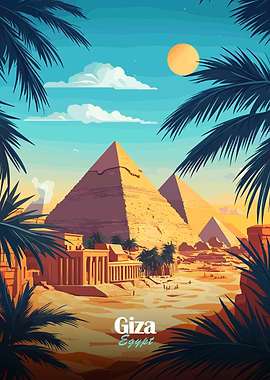 Giza Pyramids Landscape