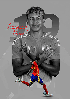 Lamine Yamal Soccer Poster