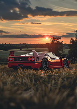 Ferrari F40 Sunset