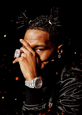 Lil Baby Portrait Art