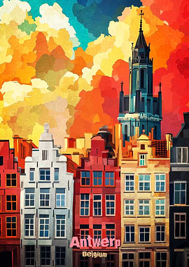 Antwerp Art Poster