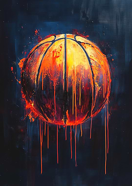 Basketball Abstract Art