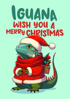 Iguana Christmas Greeting