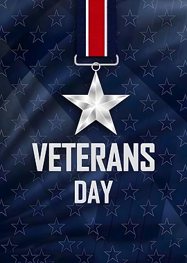 Veterans Day Star Meda, veteran day wallpaperl