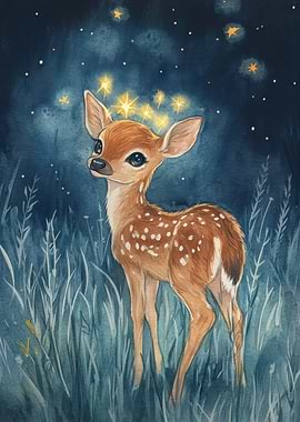 Fawn Under Stars