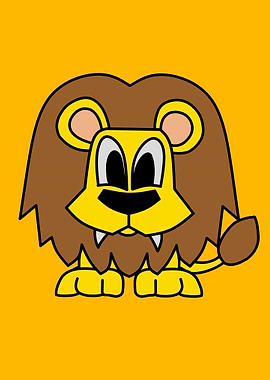 Cartoon Lion Illustration