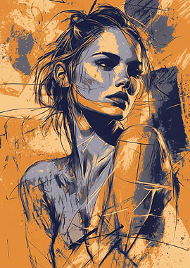 Abstract Woman Portrait