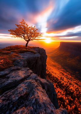 Lone Tree Sunset
