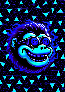 Neon Monkey Blue