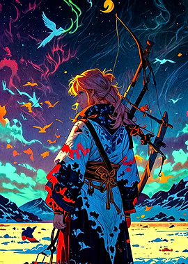 Anime Archer Night Sky