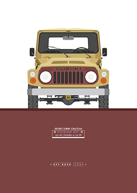 Jimny LJ80/SJ20 Mustard yellow - dark red