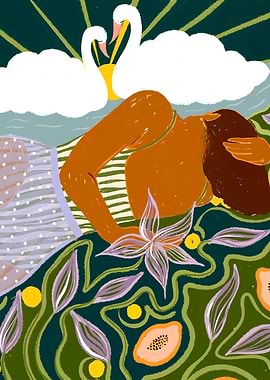 Dreamer's Swan Clouds