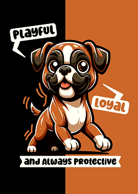 Playful Boxer Dog