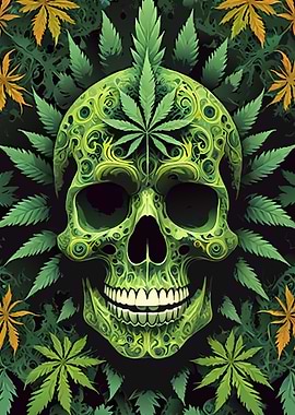 Green Hemp Skull