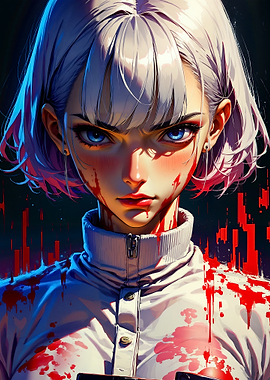 Blood Stained Anime Girl