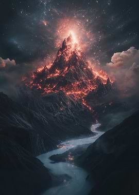 Fiery Mountain Peak