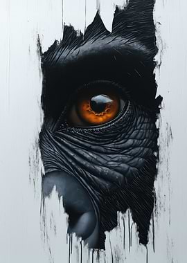 Gorilla Eye Painting