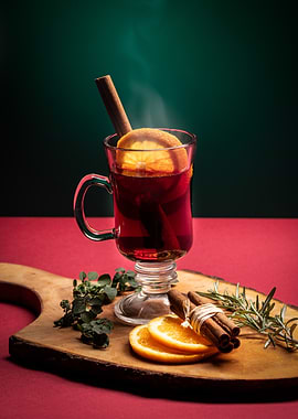 Mulled Wine with Orange and Cinnamon