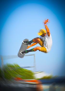 Skateboarder Mid-Air