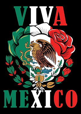 Viva Mexico Flag Design