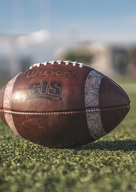 Wilson Football on Field