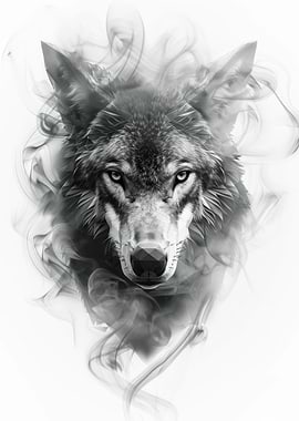 Wolf in Smoke