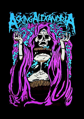 Asking Alexandria Skull Artwork