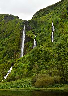 Waterfalls in Flores, Azores