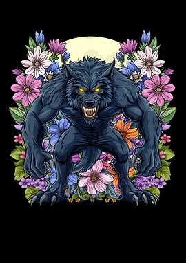 Werewolf with Flowers