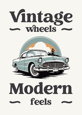 A vintage coupe, depicted in a rear view.