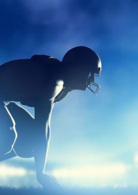 Football Player Silhouette