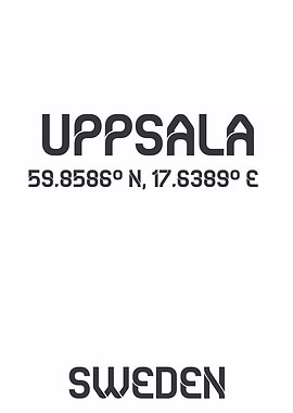Uppsala, Sweden Coordinates