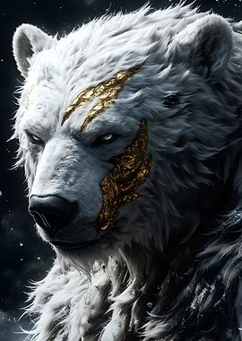 Golden Polar Bear Animal