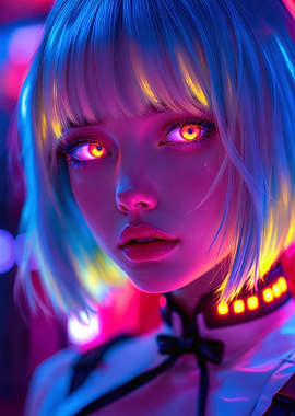 Cyberpunk Girl Portrait