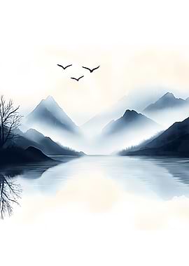 Serene Mountain Lake