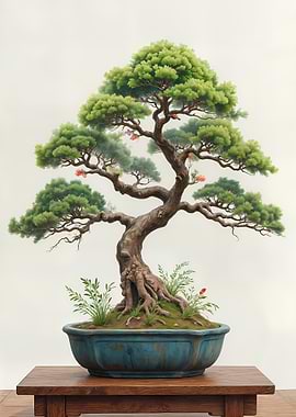 Bonsai Tree Painting