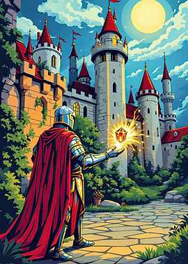 Knight with Glowing Gem