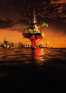 Floating Island Collage