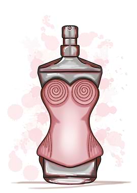 Pink Perfume Bottle
