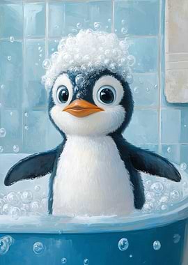 Penguin Bath Time