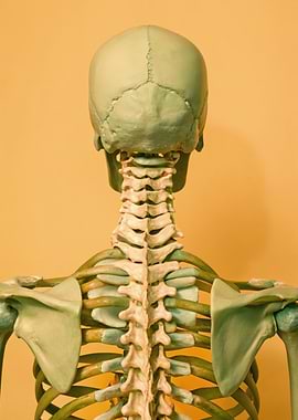 Human Skeleton Back View