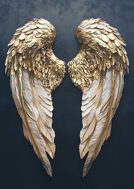 Golden Angel Wings