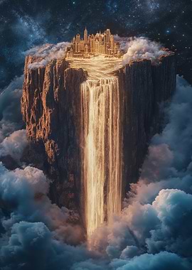 Floating City Waterfall